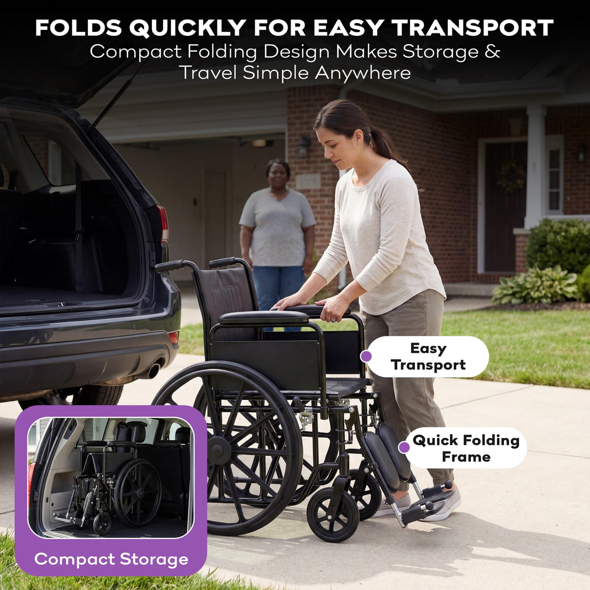 Heavy Duty Bariatric Wheelchair 700lb 28” Seat Width K53152