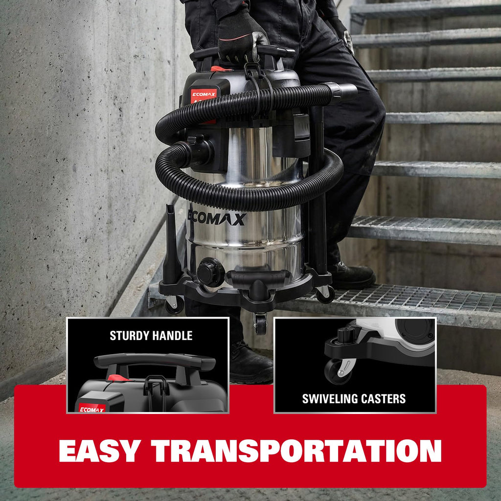 8 Gallon Stainless Steel Wet and Dry Shop Vacuum Y657863