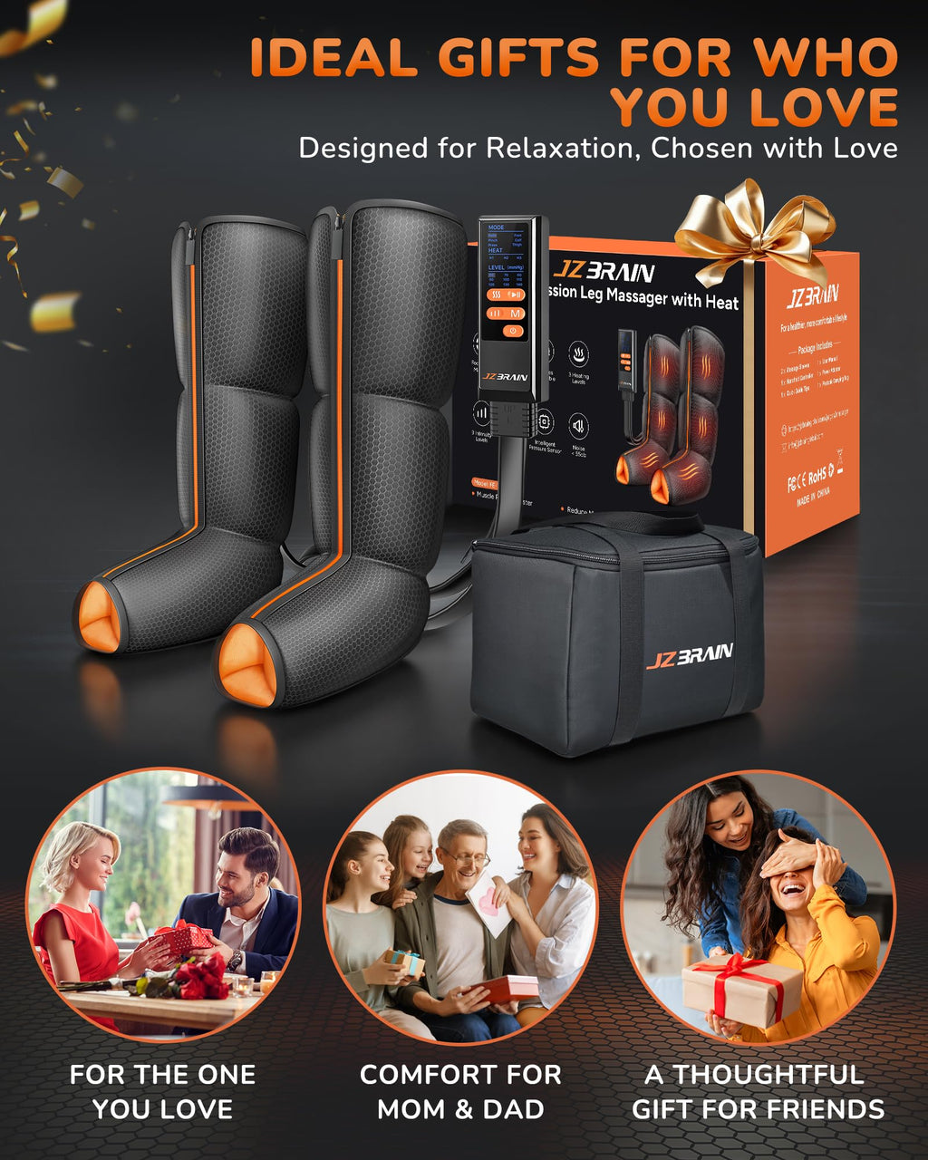 Air Compression Leg Massager with Heat G39242