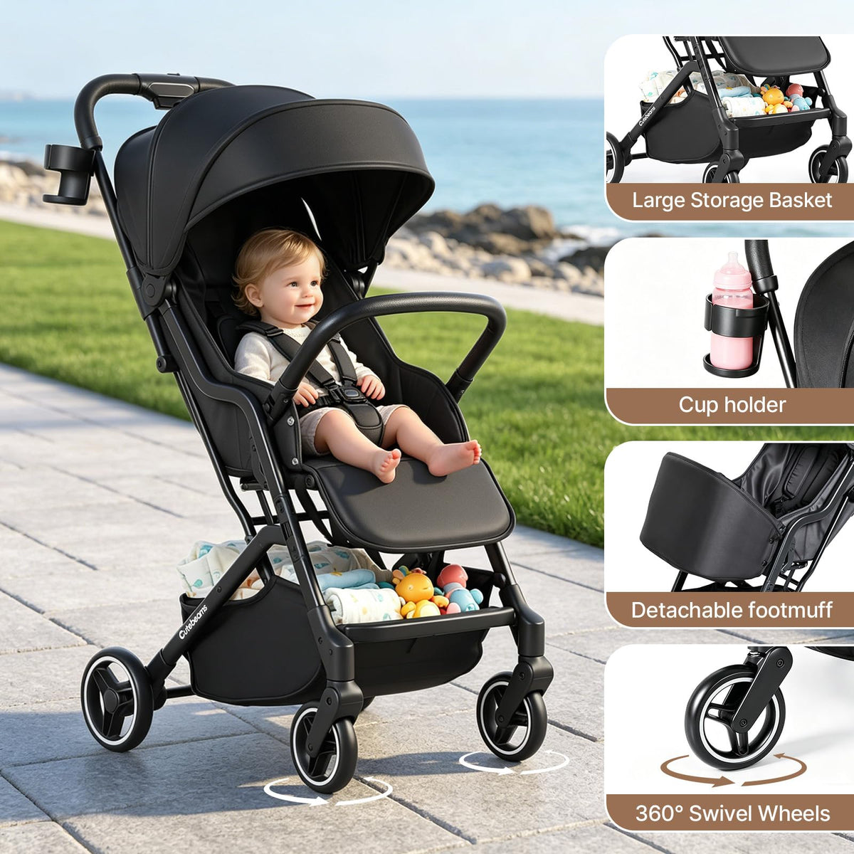Lightweight Compact Travel Stroller B5822