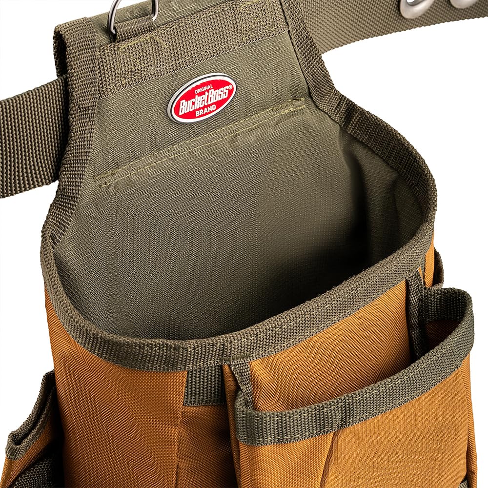 Tool Belt with Suspenders, 12 pockets, Brown, 52 Inch P7576