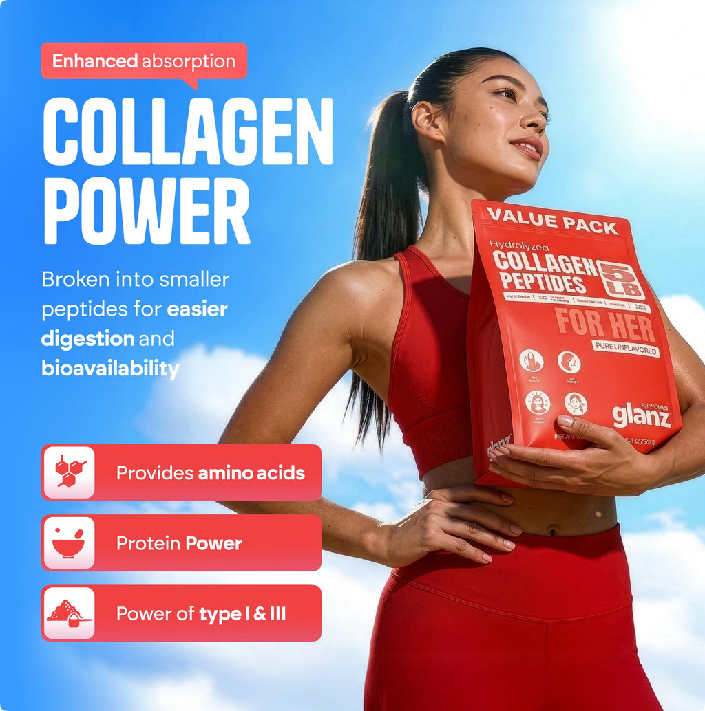 Unflavored Hydrolyzed Collagen Peptides Powder 5 lb H915042