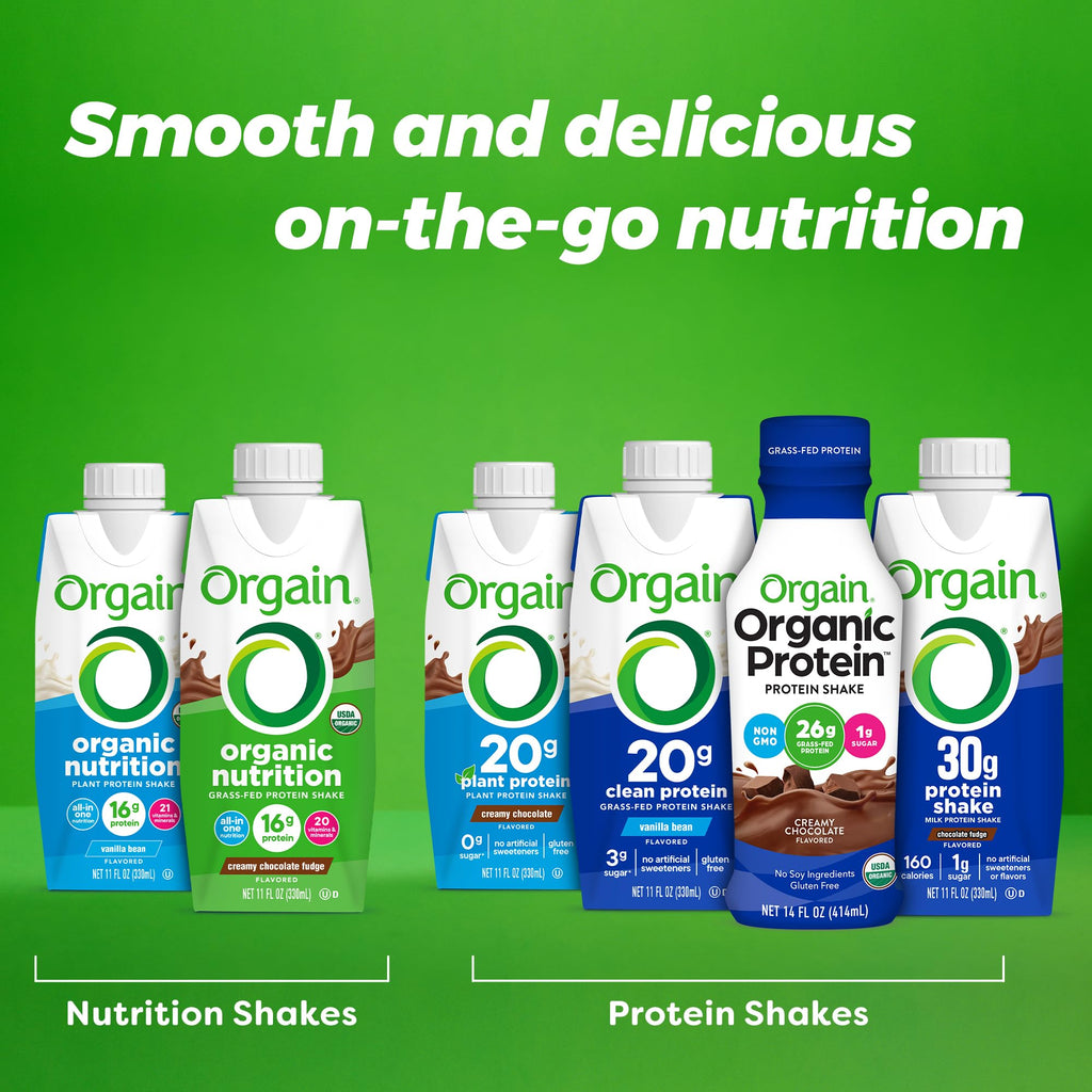 Organic Grass Fed 16g Protein Shake, Vanilla, 11oz, 12pk F14851