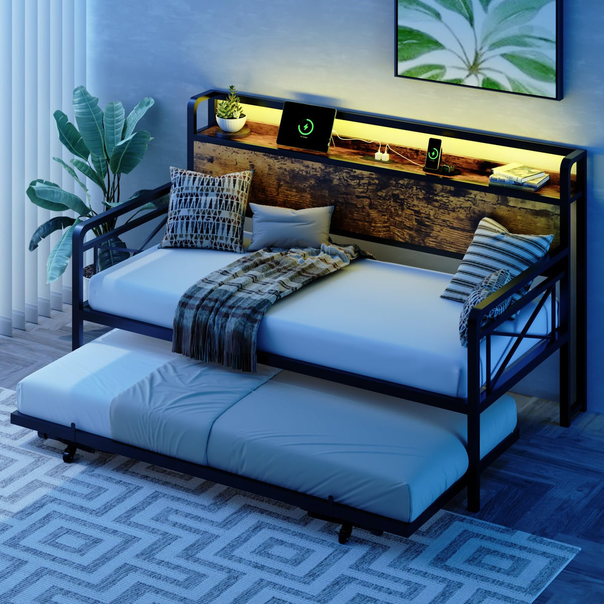 Twin Daybed with Pop Up Trundle O3082
