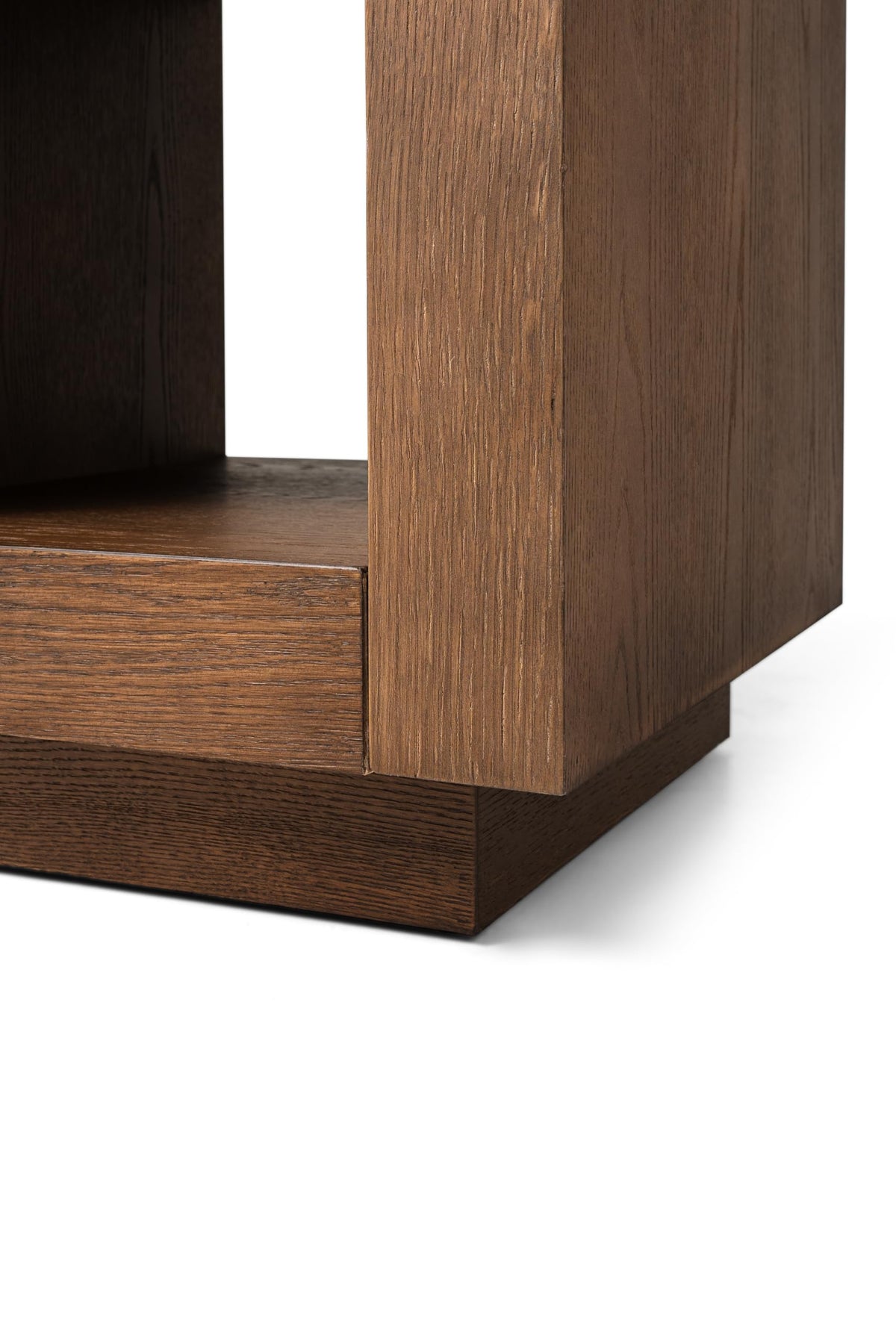 Natural Square Side Table with Storage, Set of 2 K1208