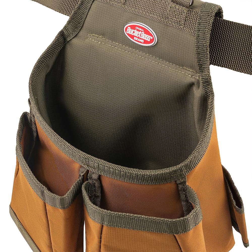 Tool Belt with Suspenders, 12 pockets, Brown, 52 Inch P7576