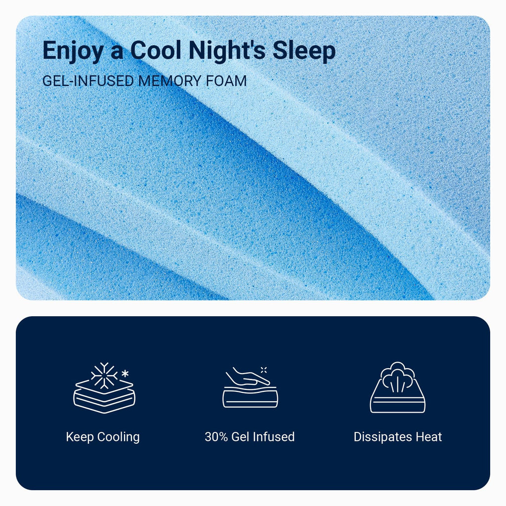 6 Inch Gel Memory Foam Twin Mattress J99296