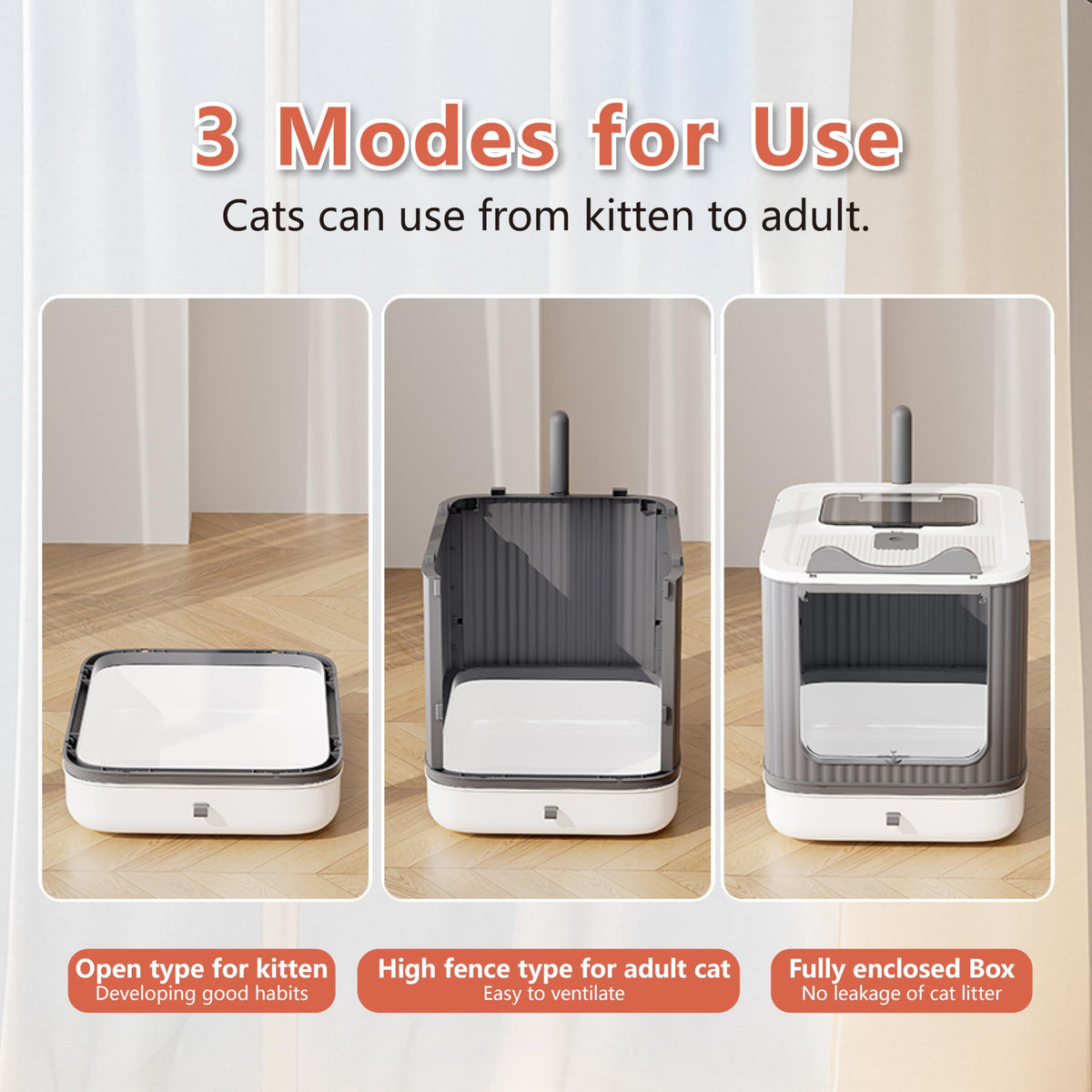 Covered Cat Litter Box with Lid V89235