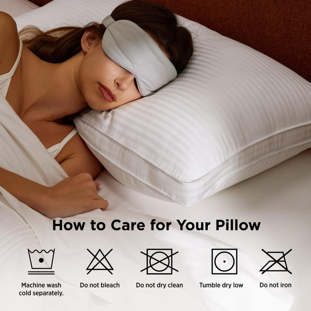 King Size Set of 2 Cotton Pillows A821603