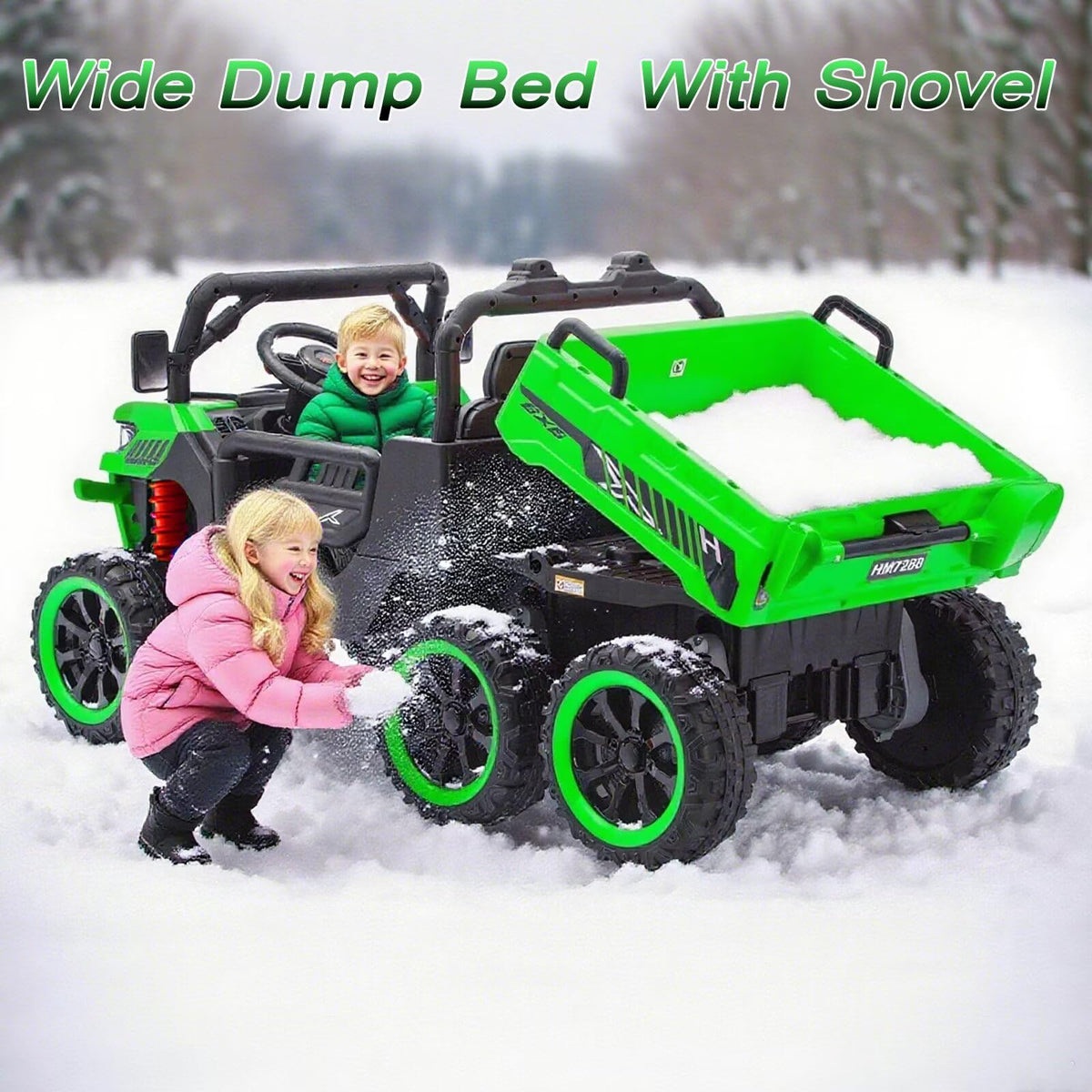 24V 2 Seater Ride On Dump Truck with Dump Bed D128895