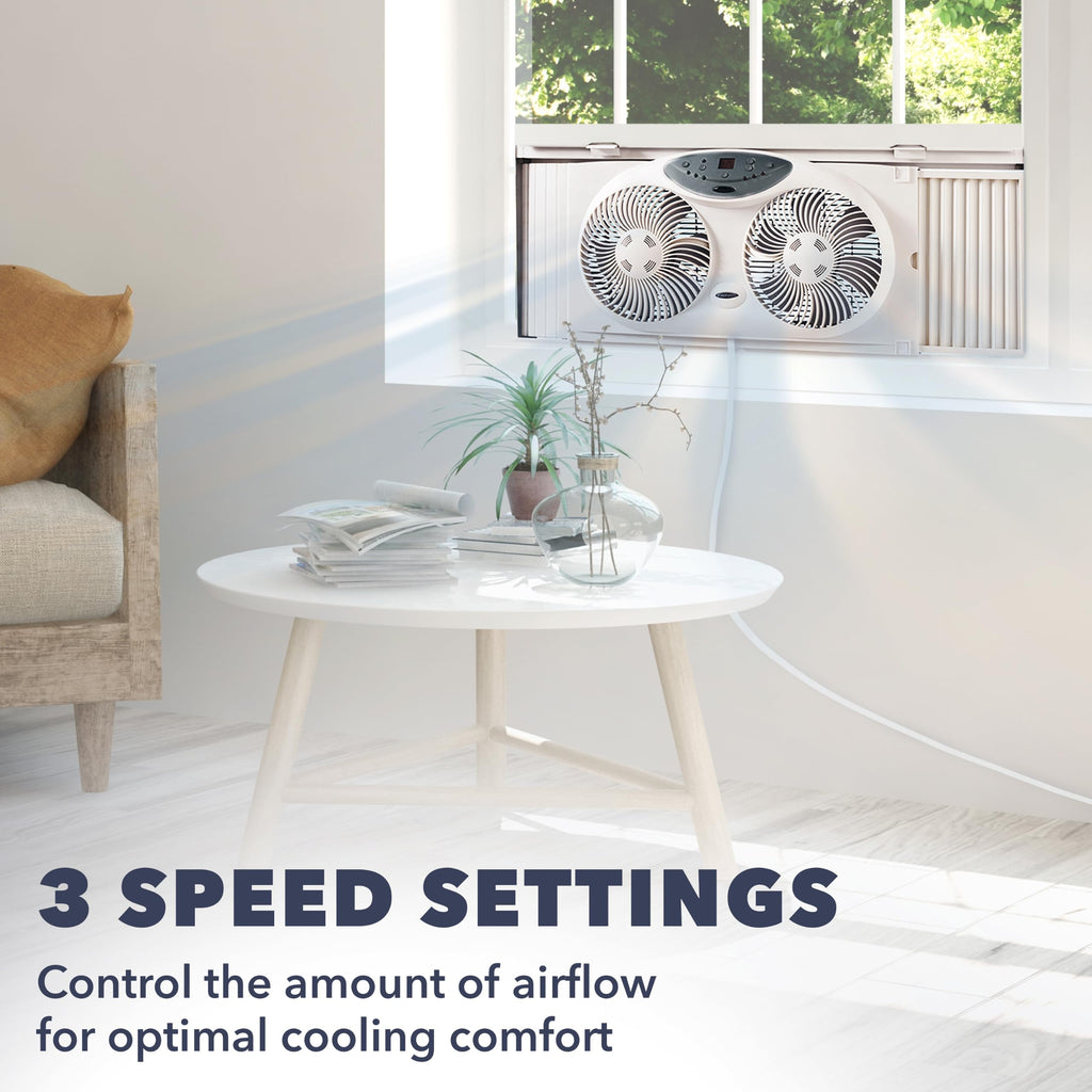 Window Fan with Reversible Airflow Blades, 3-Speed B433