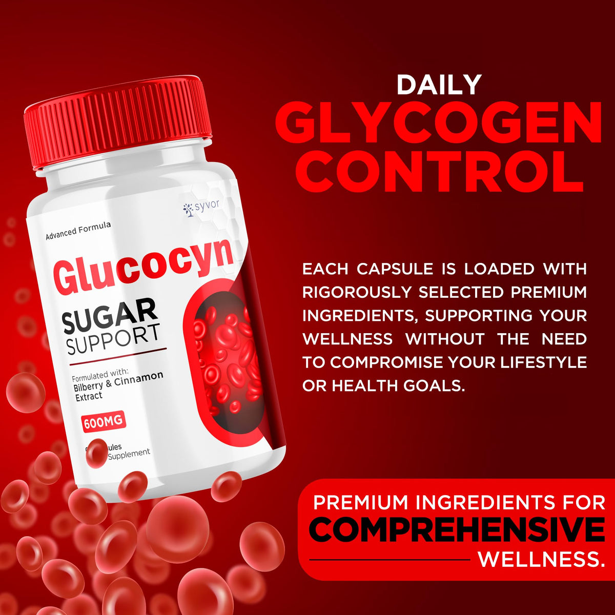 Glucocyn Capsules 180 Capsules E202497