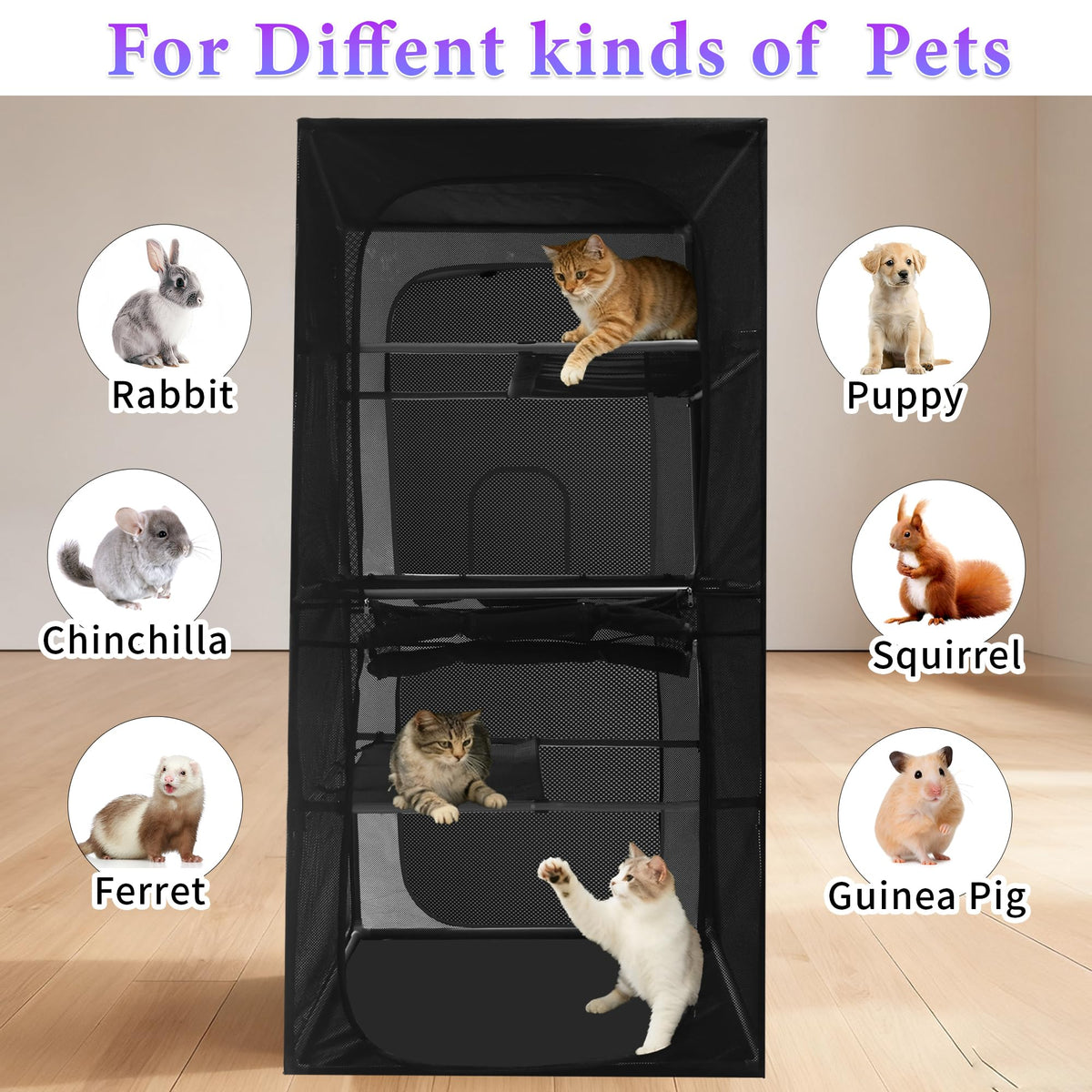 Outdoor Cat Enclosure 72.4" H Z965987