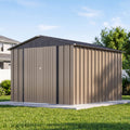 8x10 FT Metal Outdoor Storage Shed with Lockable Door G510659