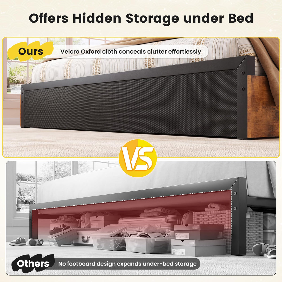 King Size Bed Frame with 4 Drawers M164