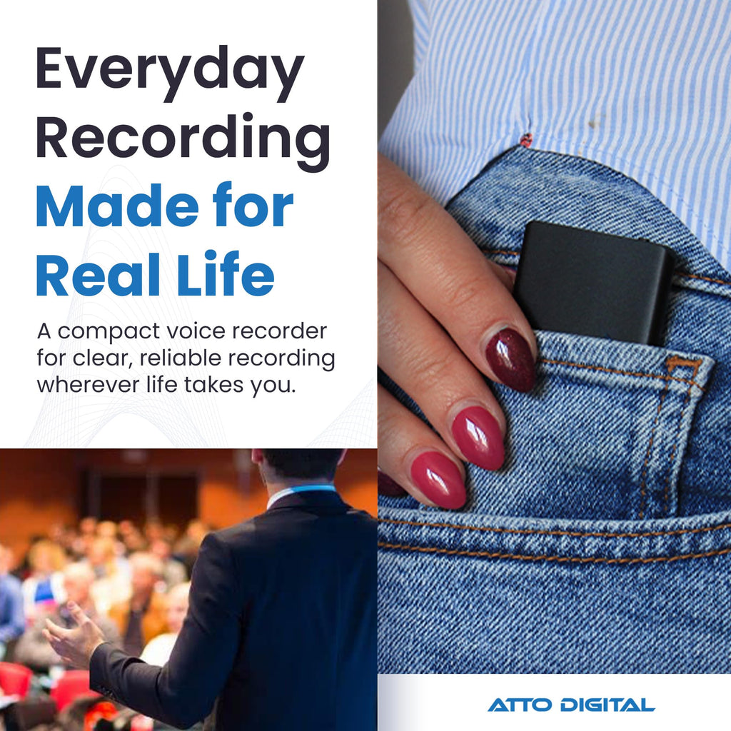 64GB USB-C Metal Body Digital Audio Recorder B9447