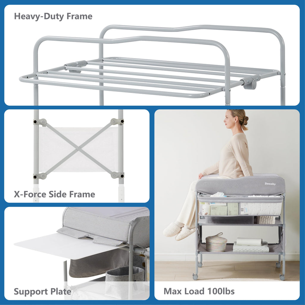 Portable Baby Changing Table with Waterproof Pad Z164209