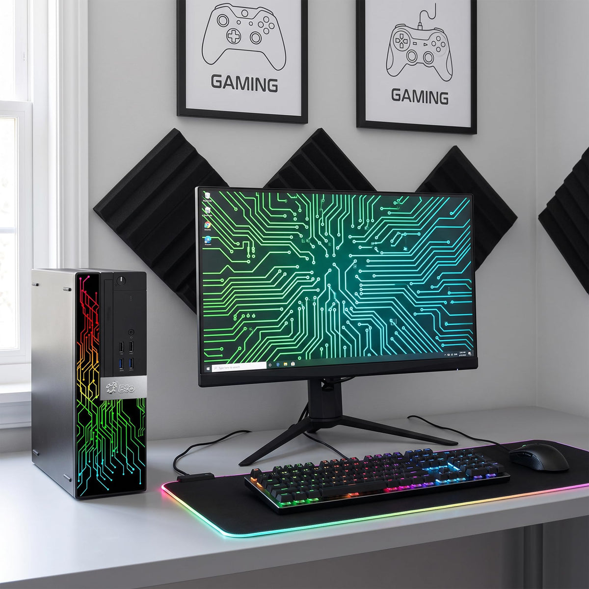 RGB Gaming Desktop PC Intel Core i5 RX 550 4GB GDDR5 Z7445