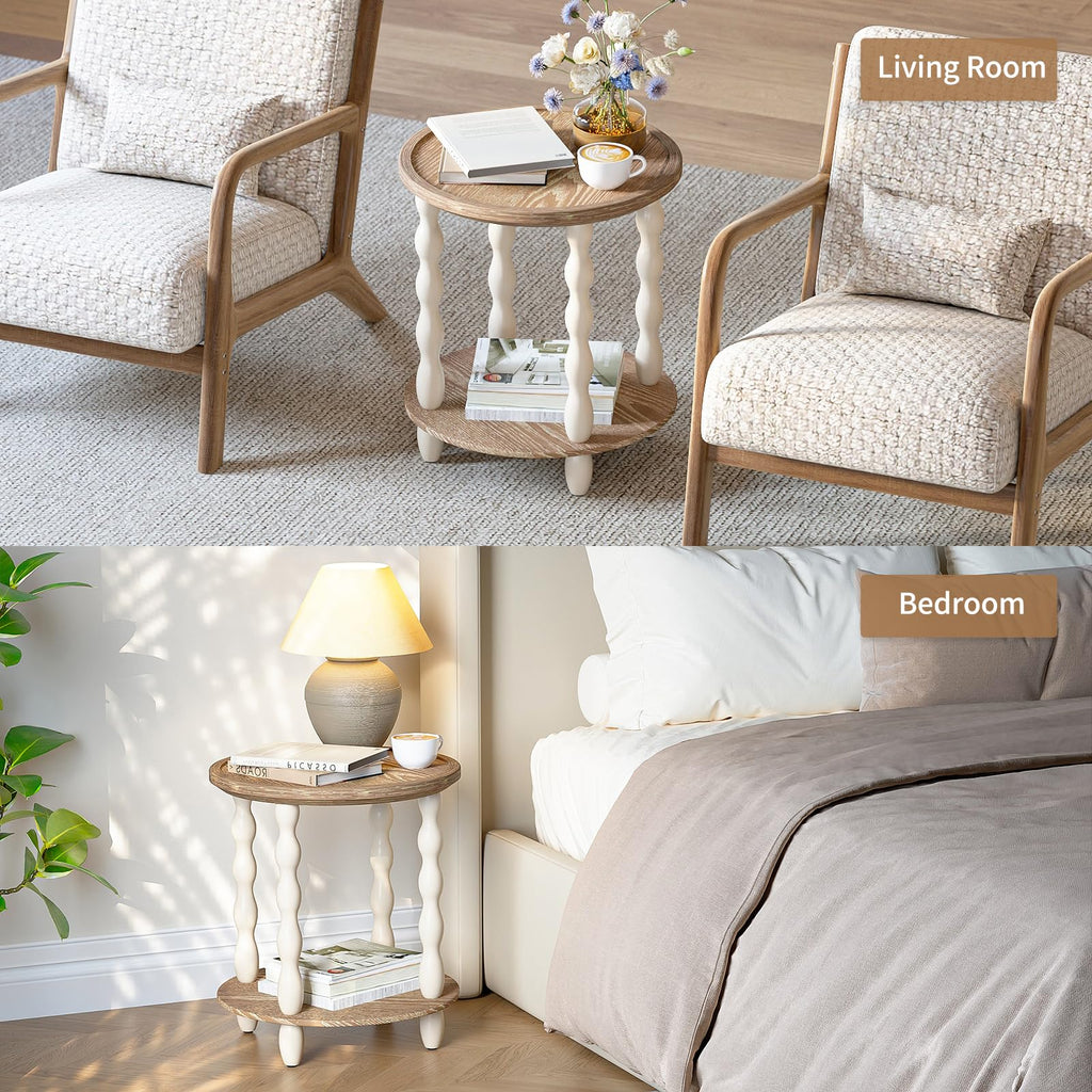 Round 2-Tier Side Table T429596