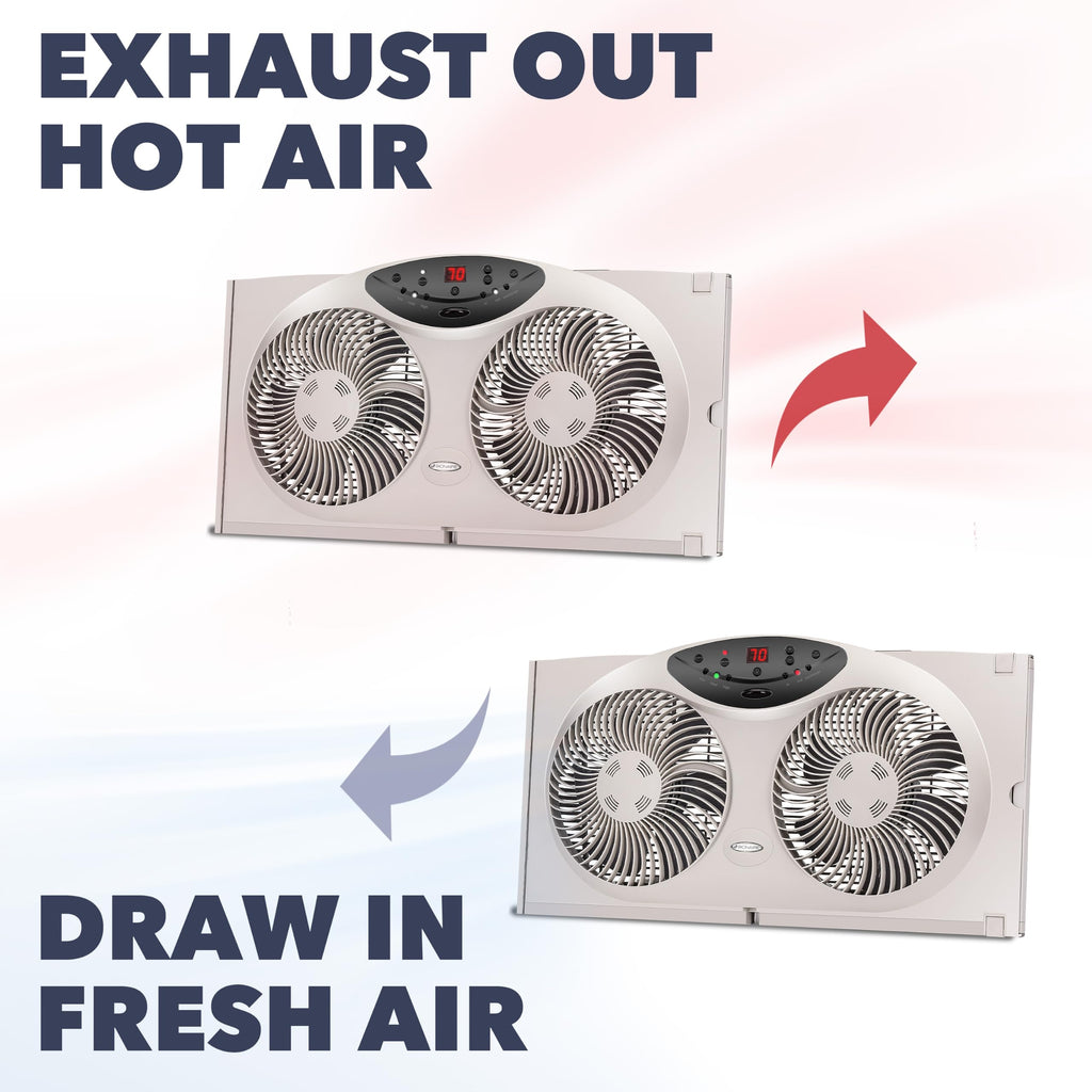Window Fan with Reversible Airflow Blades, 3-Speed B433