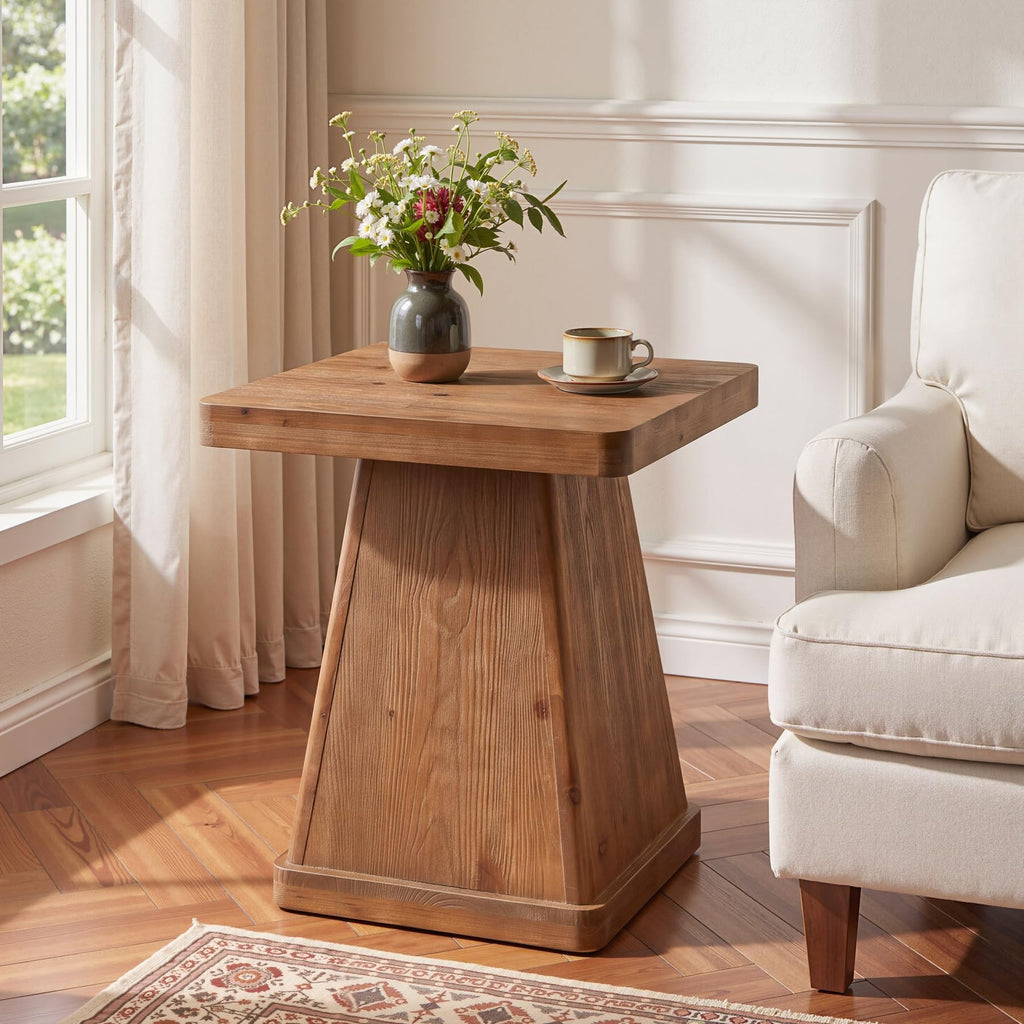 Solid Wood Side Table Set of 2 X9500