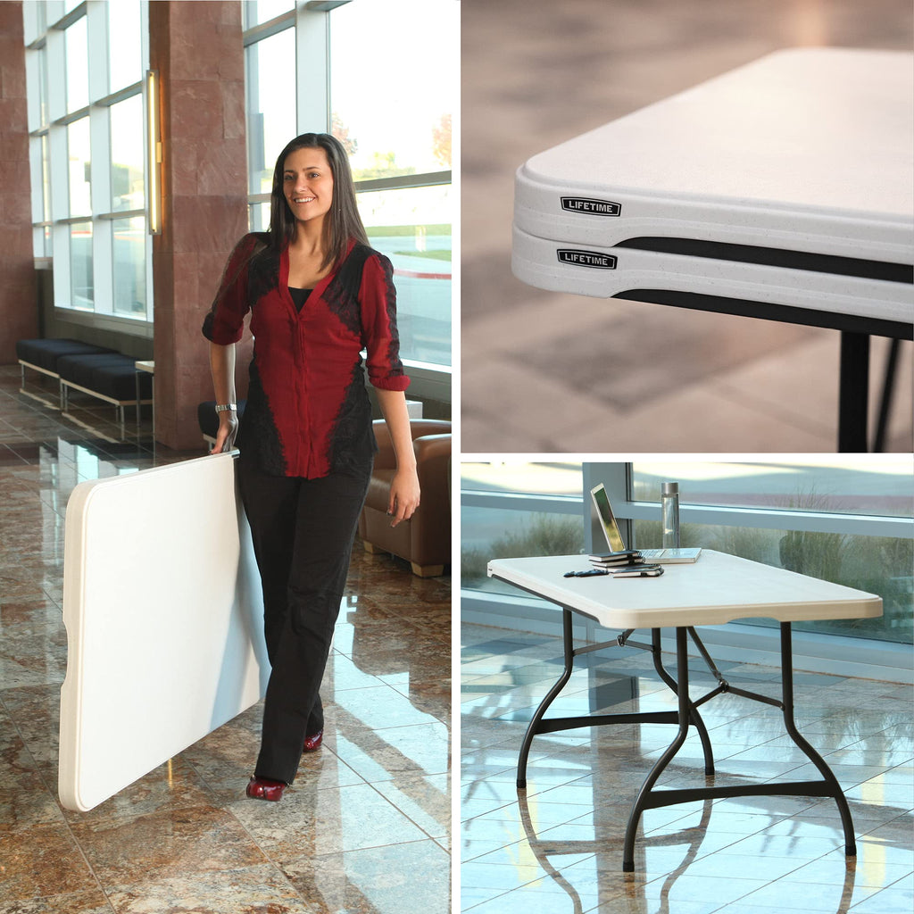 White Granite Folding Tables H8087