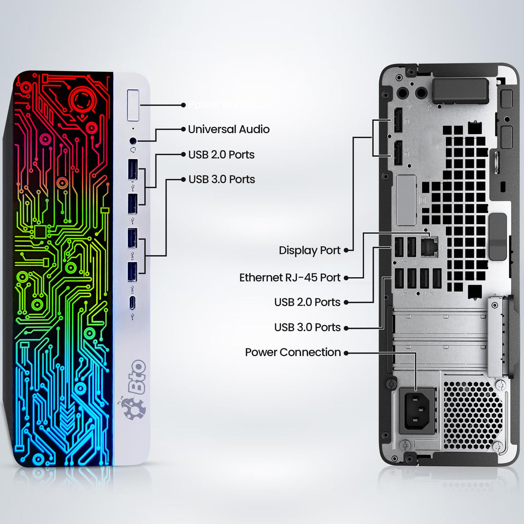 Intel Core i5 16GB DDR4 1TB SSD GT 1030 Gaming Desktop PC with 24 Inch Monitor X651