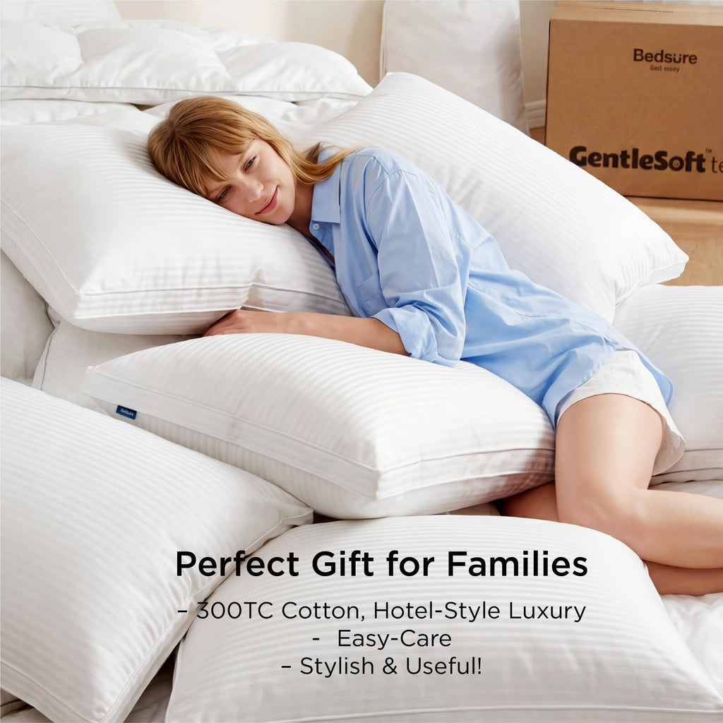 King Size Set of 2 Cotton Pillows A821603