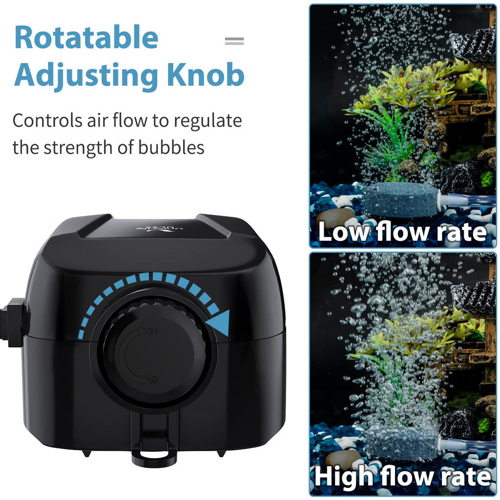 Aquarium Air Pump Dual Outlet Fish Tank Aerator G624965