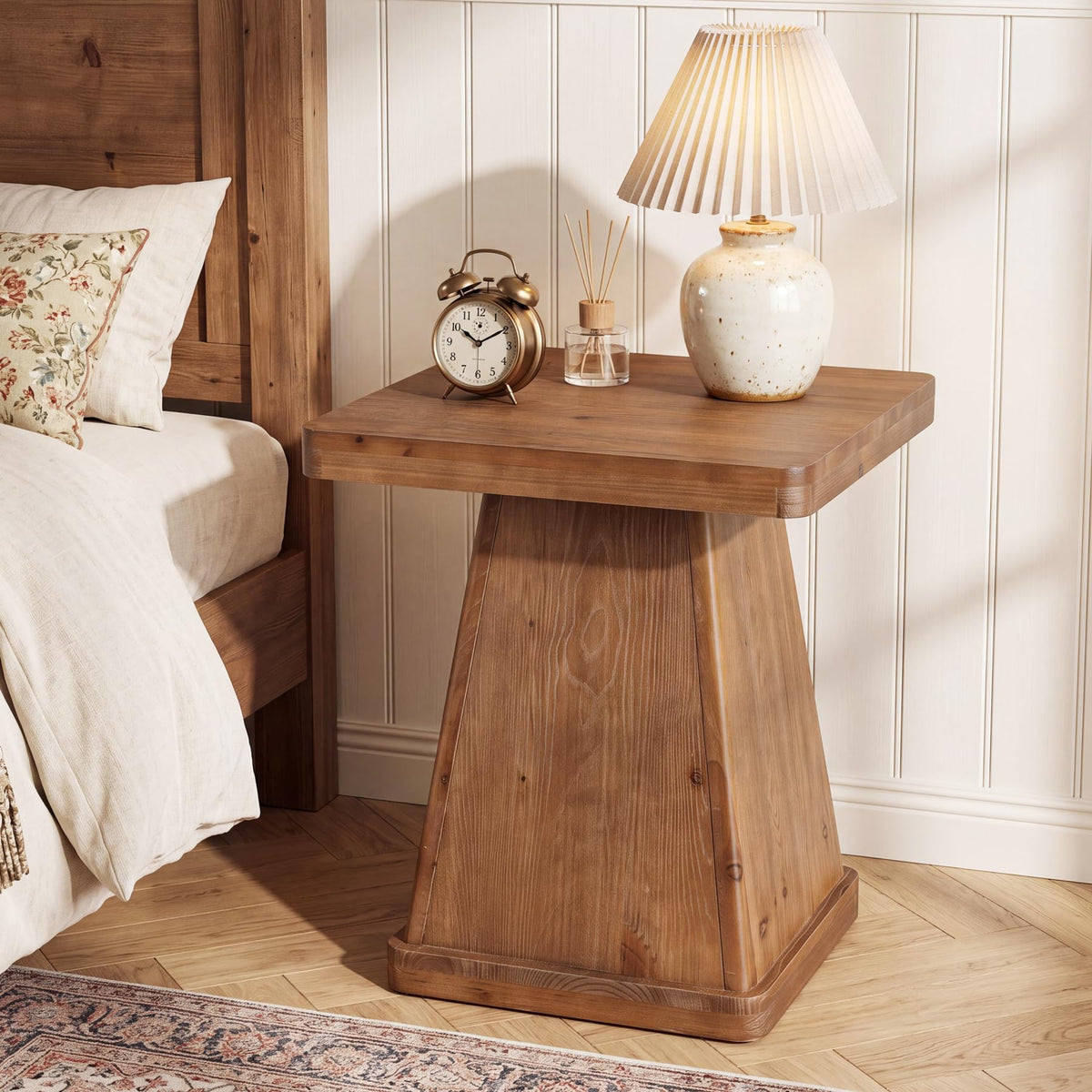 Solid Wood Side Table Set of 2 X9500