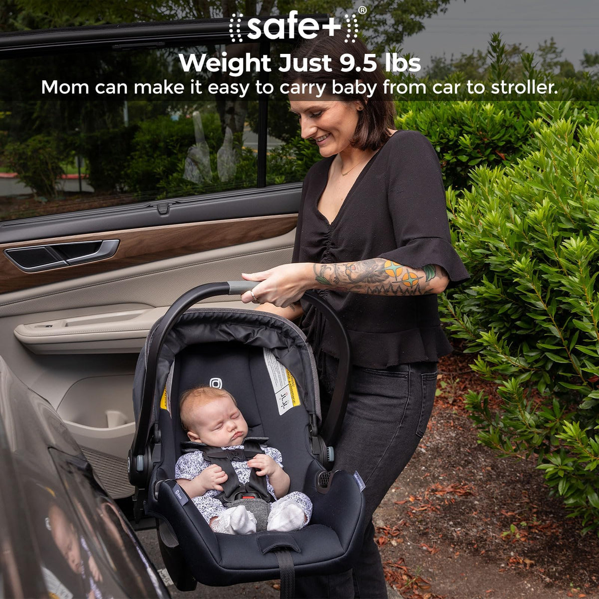 Infant Car Seat and Base, Rear-Facing 4-30lbs, Black O6917