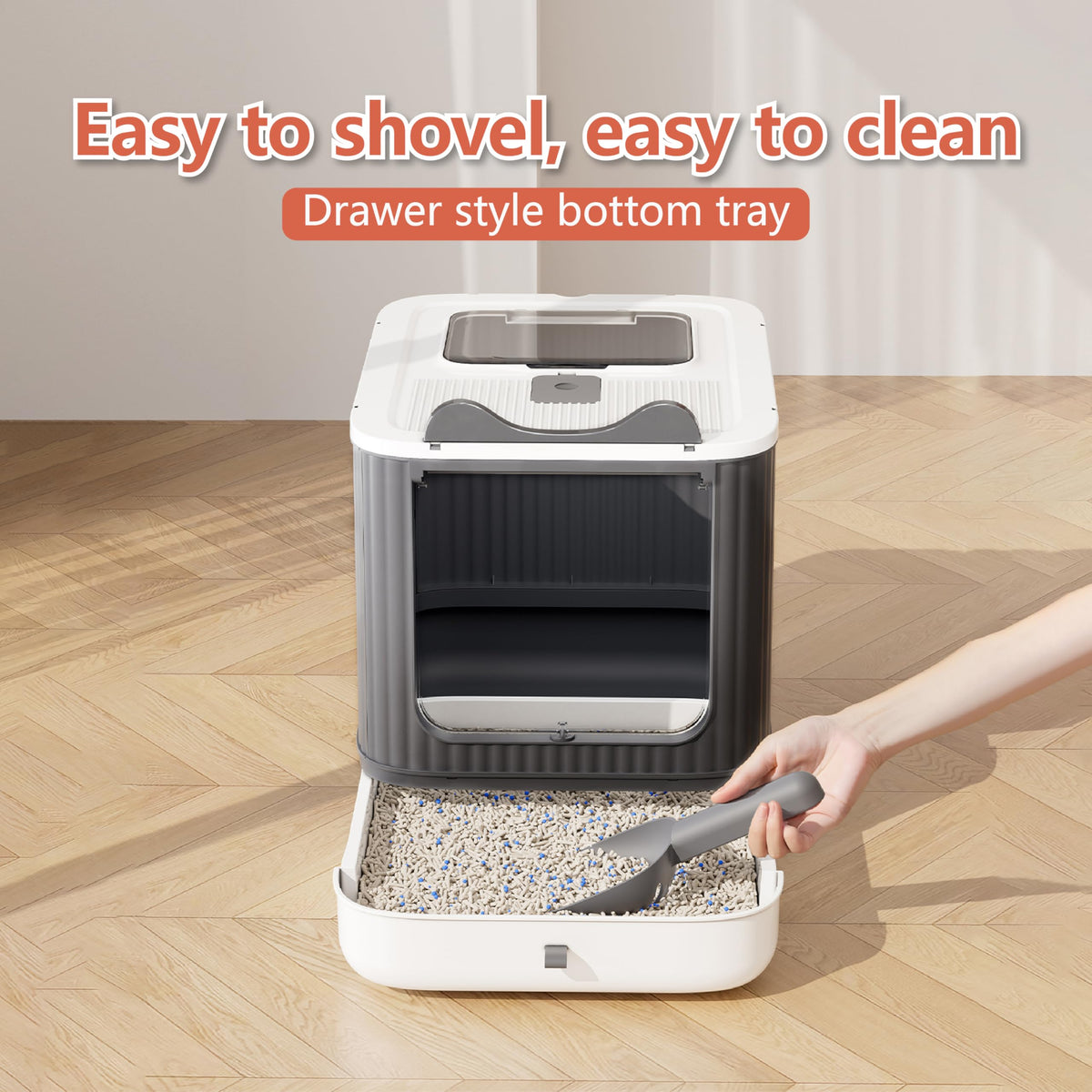 Covered Cat Litter Box with Lid V89235