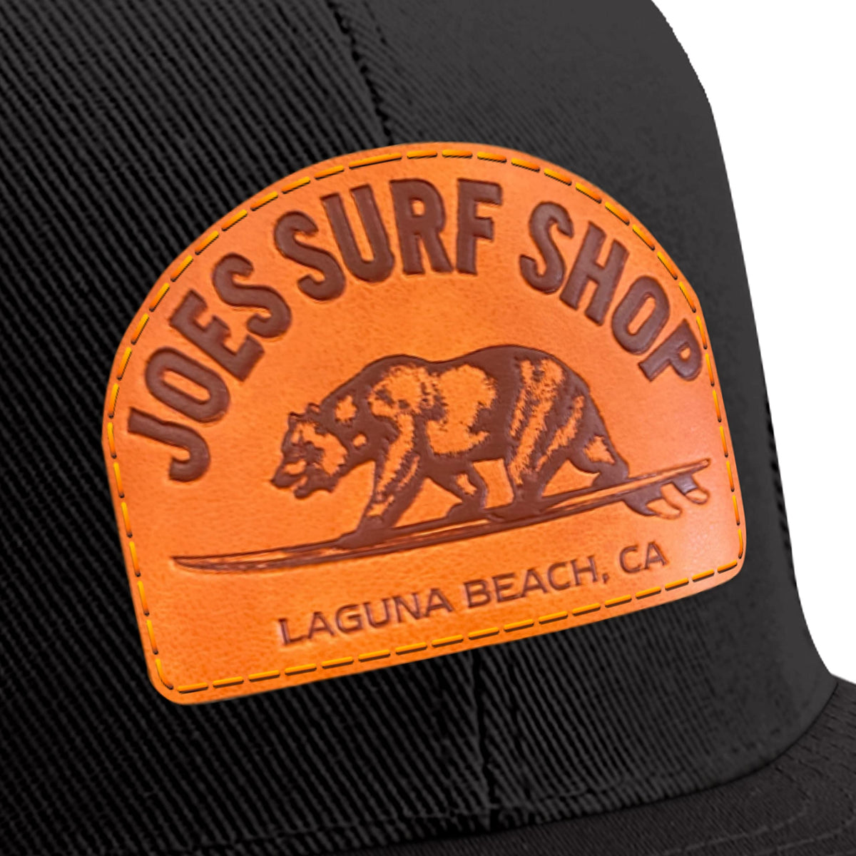 Surfing Bear Flat Bill Snapback Trucker Hat A6238