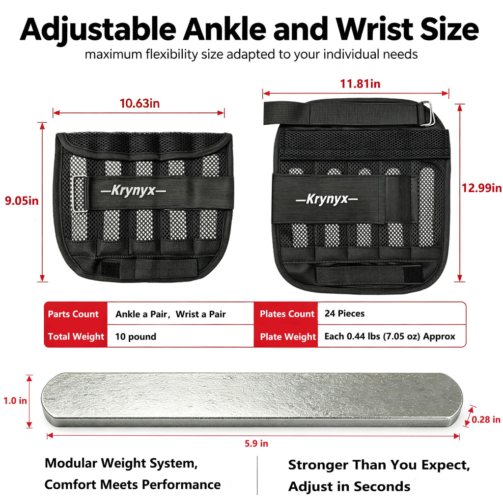 Adjustable Wrist Ankle Weights 10/20/30 lb C831