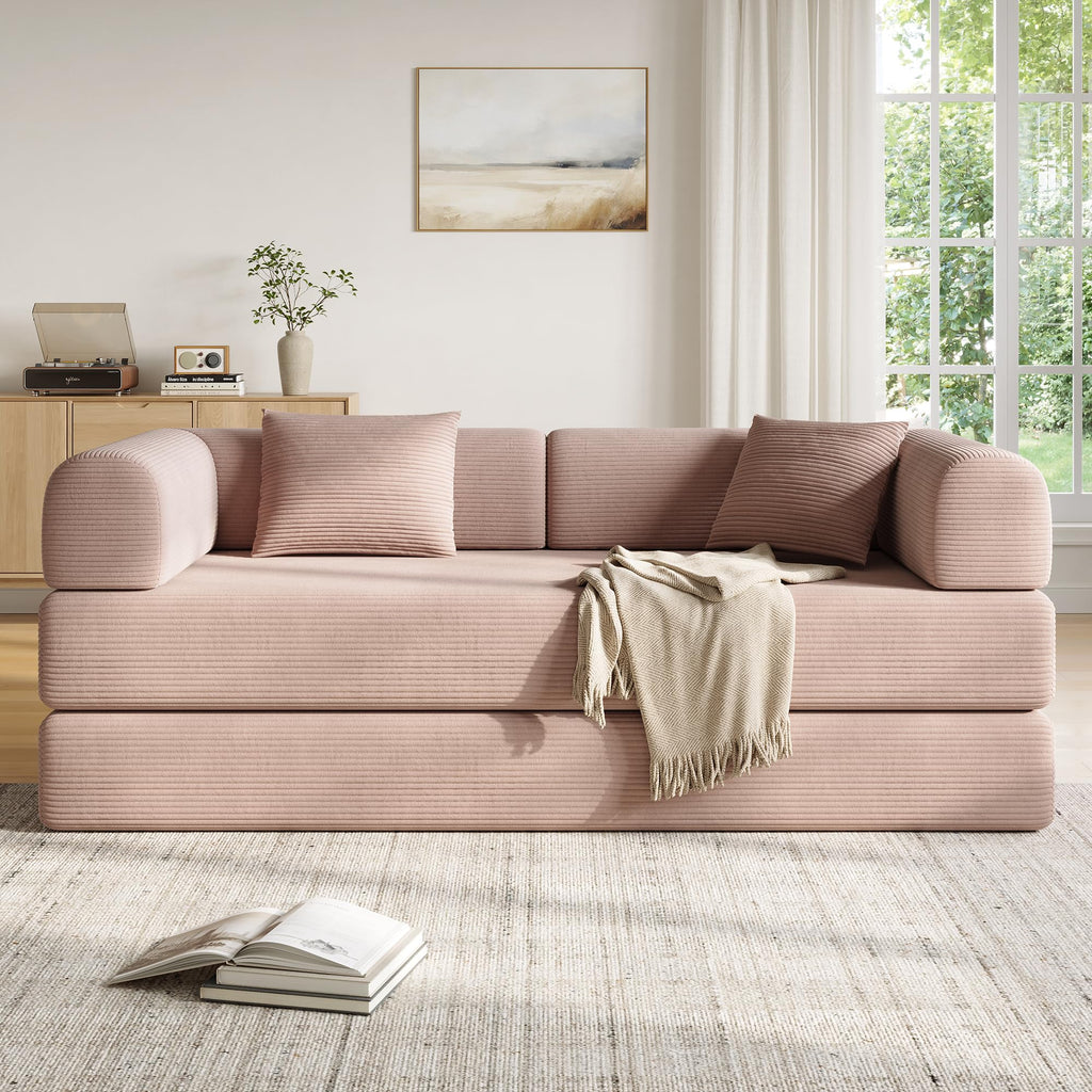79in Boneless Convertible Futon Sofa Bed Queen T976