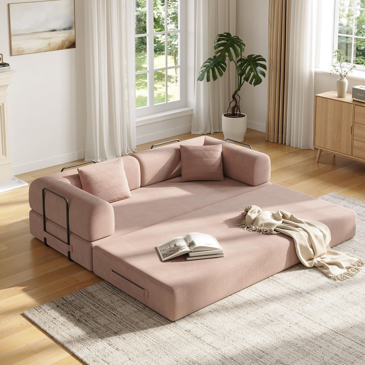 79in Boneless Convertible Futon Sofa Bed Queen T976