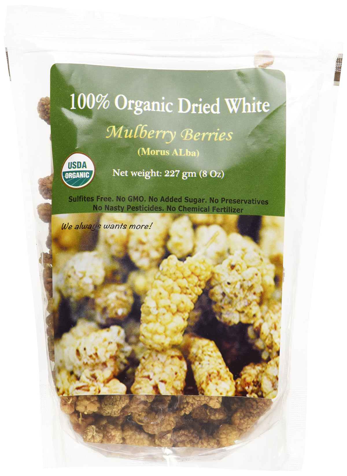 Organic Dried Mulberries 8 Oz Z463297