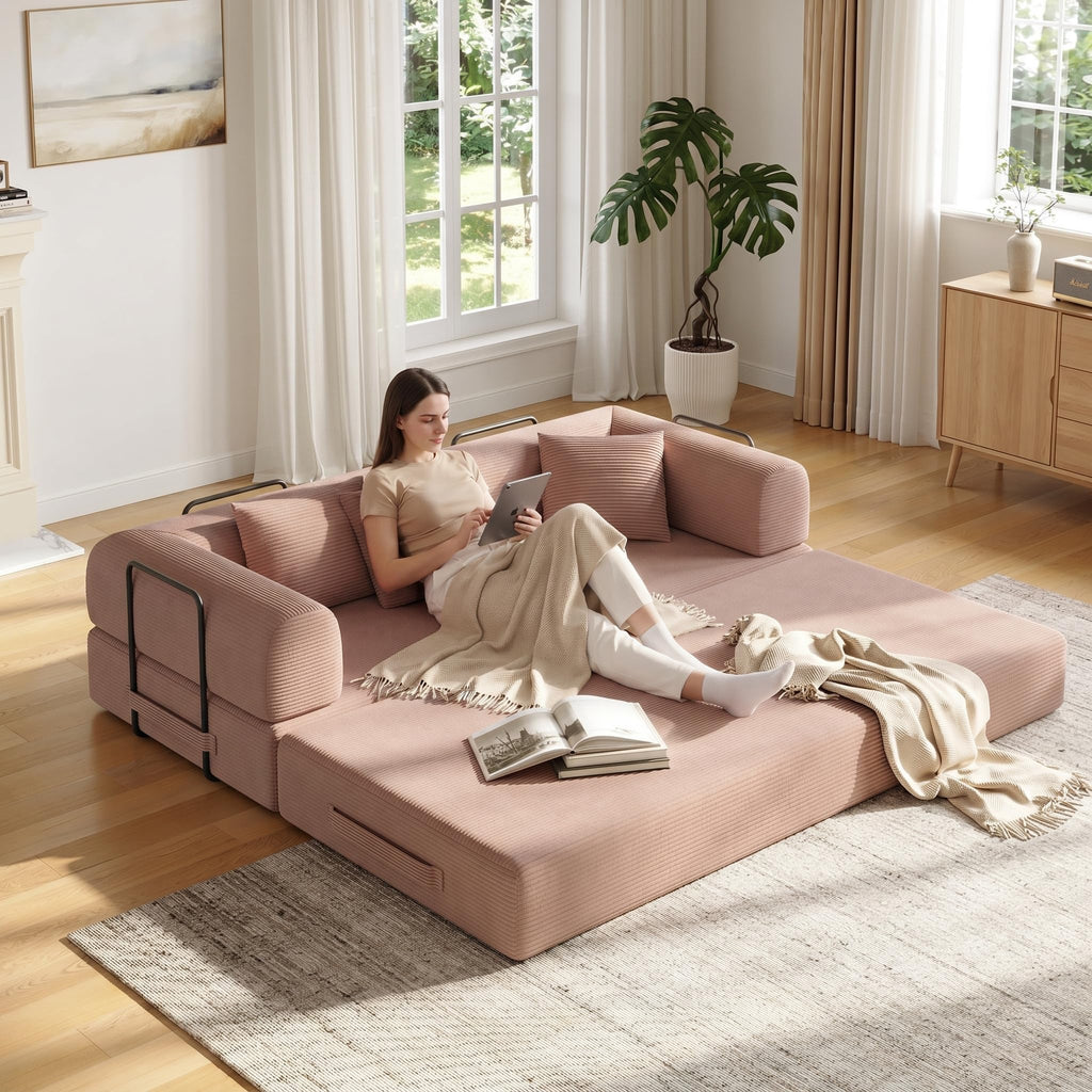 79in Boneless Convertible Futon Sofa Bed Queen T976