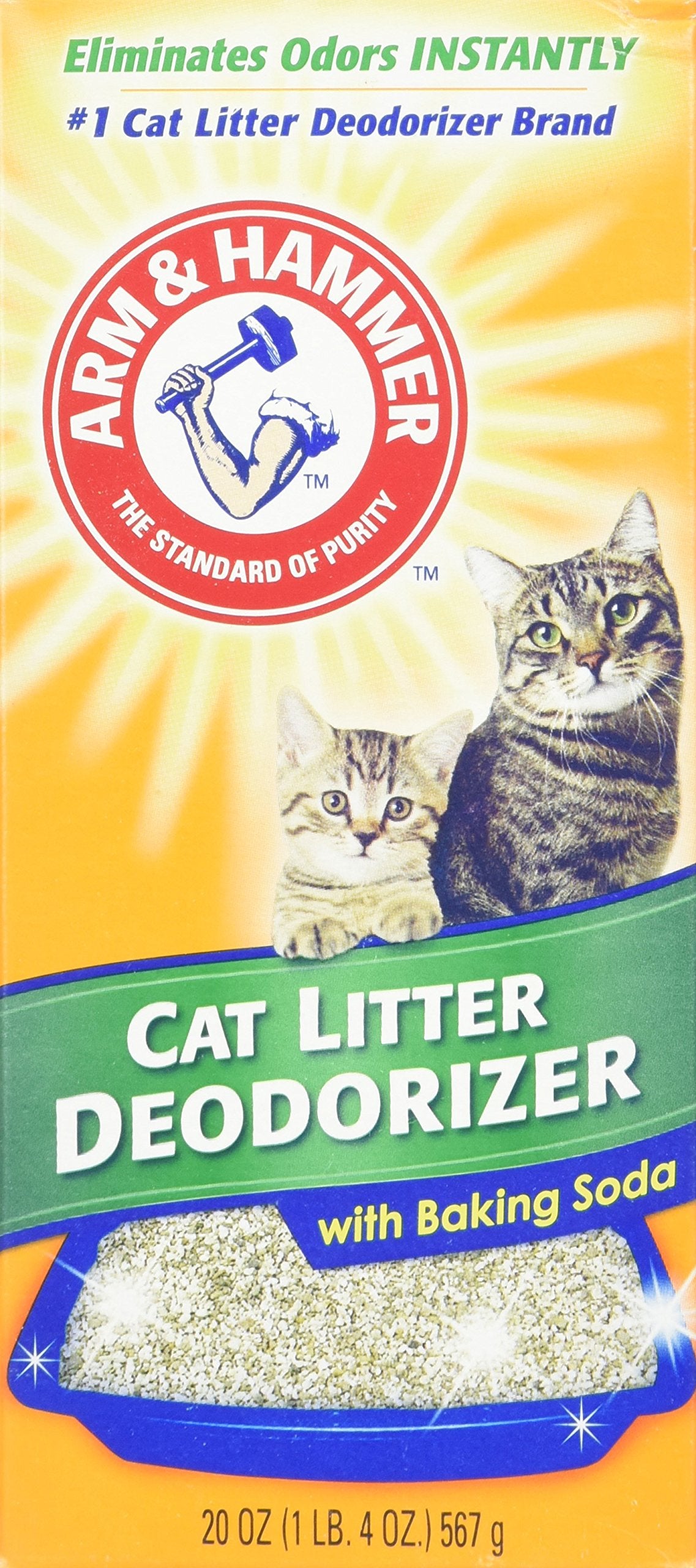Cat Litter Deodorizer with Baking Soda 20 oz Pack of 4 U46032