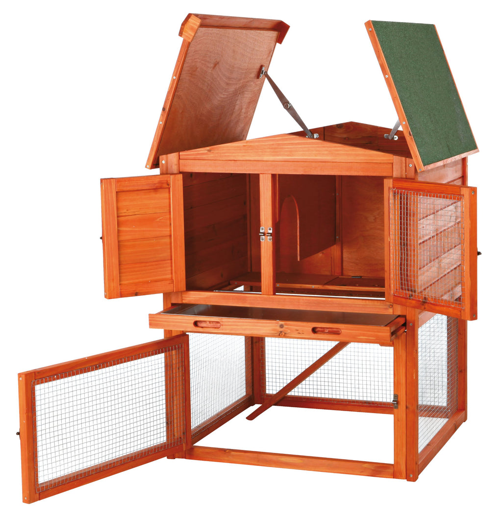 Outdoor Rabbit Hutch with Run V56587
