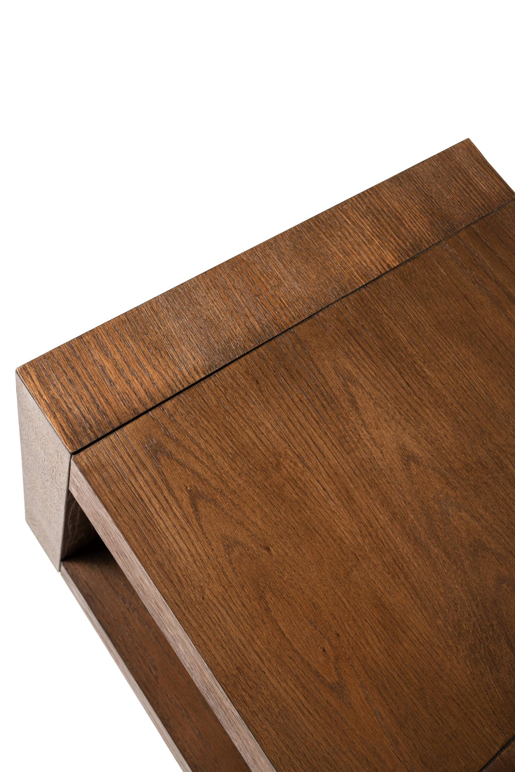 Natural Square Side Table with Storage, Set of 2 K1208