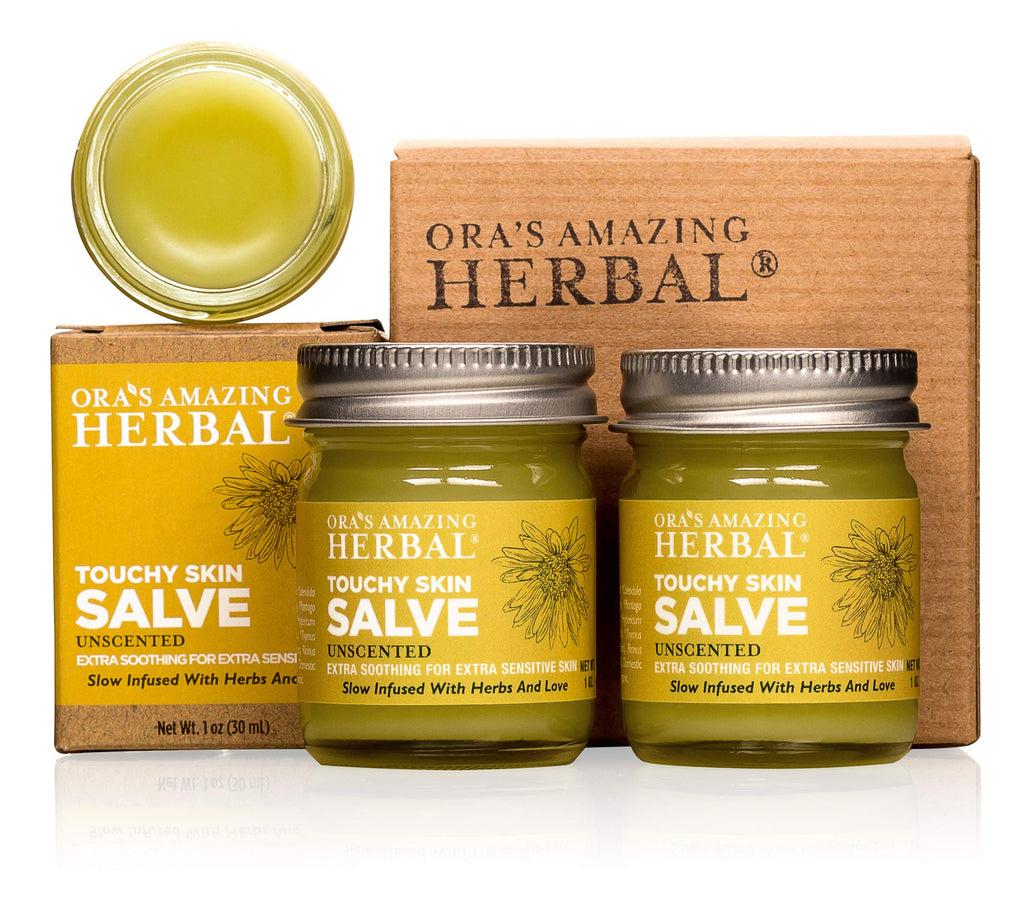 Natural Moisturizing Unscented Calendula Skin Salve, 1 oz 2 Pack W3786